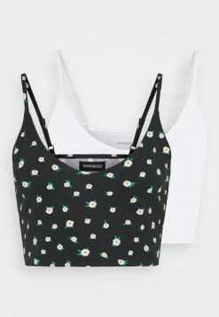 Even&Odd Damen 2 PACK - Top - Black/white -Even&Odd Verkäufe e6d407ecab2842bc8ab6fad655f23958