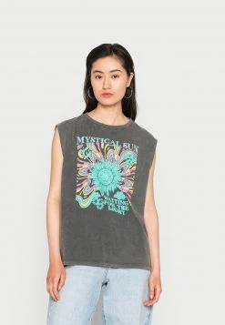 Even&Odd T-Shirt Print - Black | Damen