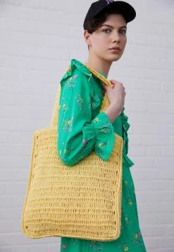 Even&Odd Damen Shopping Bag - Yellow -Even&Odd Verkäufe e7de156931a74f46b42c485c5d7b82bb