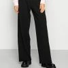 Even&Odd Damen Basic Wide Leg Trousers - Stoffhose - Black -Even&Odd Verkäufe e83a9c8208e3452ba0e7a90888125fe2