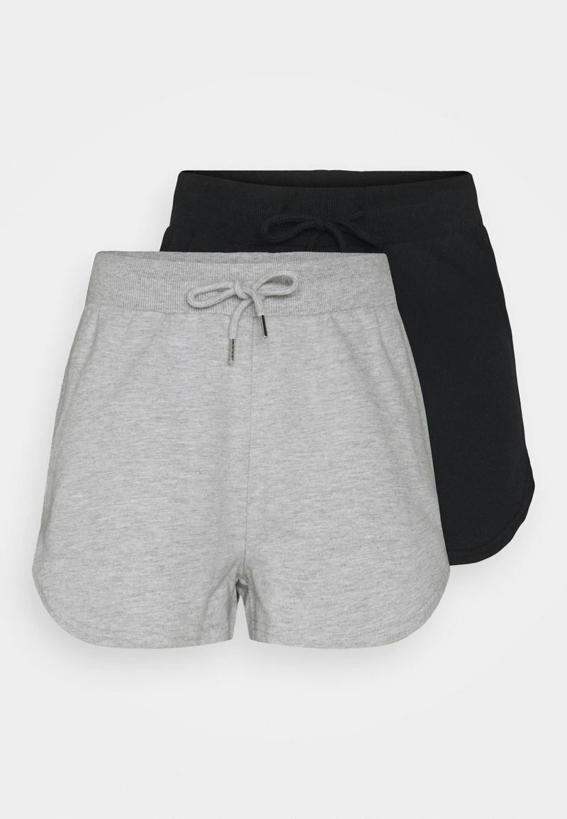 Even&Odd Damen 2 Pack - Shorts - Black/mottled Light Grey 3 Even&Odd Damen 2 Pack - Shorts - Black/mottled Light Grey