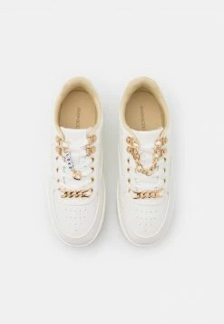 Even&Odd Damen Sneaker Low - White/gold -Even&Odd Verkäufe eb8deb46da334a1cbaa5e74451ad8ca3