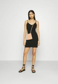 Even&Odd Damen Scallop Edge Mini Strap Dress - Etuikleid - Black -Even&Odd Verkäufe ed3f290342454e59b3de62204e0049bf