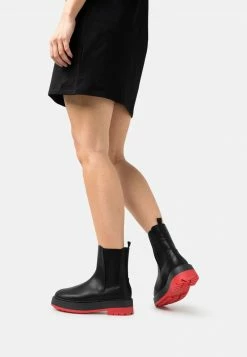 Even&Odd Damen Plateaustiefelette - Black