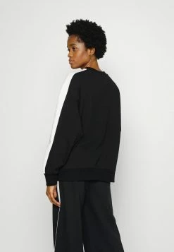 Even&Odd Damen OVERSIZED SWEATSHIRT WITH STRIPE - Sweatshirt - Black -Even&Odd Verkäufe f01b06d58c11435eb45298c6be1b8319