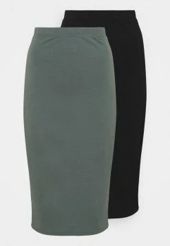 Even&Odd Damen 2er PACK - Bleistiftrock - Black/green -Even&Odd Verkäufe f249a3b2935e425cbf922bf59fd6459b