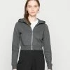 Even&Odd Damen Sweatjacke - Mottled Dark Grey -Even&Odd Verkäufe f4441add055f4046abca82854e2524af