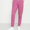Even&Odd Damen Regular Fit Jogger With Contrast - Jogginghose - Purple