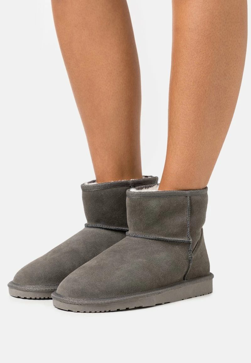 Even&Odd Damen LEATHER WINTER BOOTIES - Stiefelette - Grey 3 Even&Odd Damen LEATHER WINTER BOOTIES - Stiefelette - Grey
