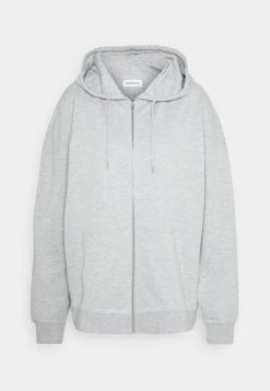 Even&Odd Damen BASIC HOODIE JACKET WITH POCKETS - Kapuzenpullover - Mottled Light Grey -Even&Odd Verkäufe f74930daa62e45608fa761d950651d1a