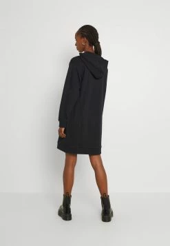 Even&Odd Casual Hooded Sweat Mini Dress - Freizeitkleid - Black | Damen -Even&Odd Verkäufe f7aebd4fec3c4ca2a6c5935868921732
