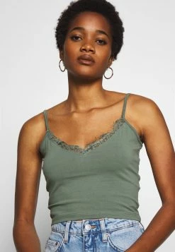 Even&Odd Damen 2 PACK - Top - Green/black -Even&Odd Verkäufe f9ab7b56c26c4736aa347ff08d9275cd