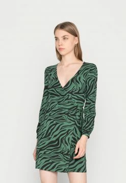 Even&Odd Damen Jerseykleid - Black/green